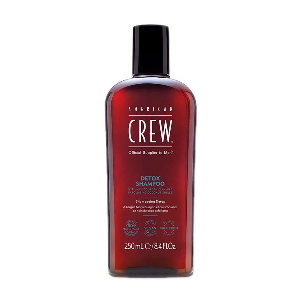 Чоловічий очищувальний шампунь з пілінгом для волосся American Crew Detox Shampoo, 250 мл